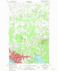 Bellingham North 1954 topographic map thumbnail