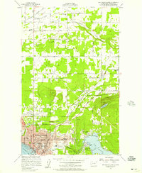 Bellingham North 1954 topographic map thumbnail