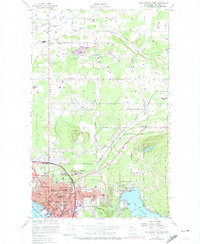 Bellingham North 1954 topographic map thumbnail