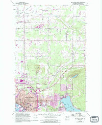 Bellingham North 1954 topographic map thumbnail