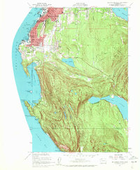 Bellingham South 1954 topographic map thumbnail