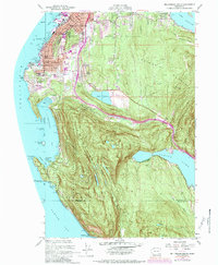 Bellingham South 1954 topographic map thumbnail