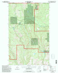 Belshazzar Mtn 1992 topographic map thumbnail