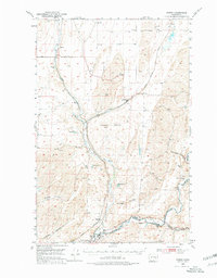 Benge 1950 topographic map thumbnail