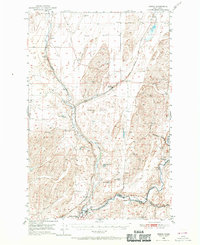 Benge 1950 topographic map thumbnail