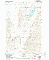 Benge 1981 topographic map thumbnail