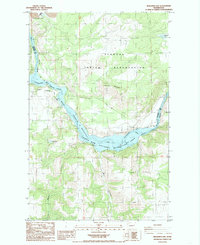 Benjamin Lake 1985 topographic map thumbnail
