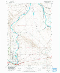 Benton City 1974 topographic map thumbnail