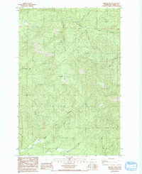 Bernier Creek 1985 topographic map thumbnail