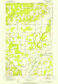 Bertrand Creek 1952 topographic map thumbnail