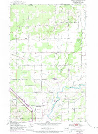 Bertrand Creek 1952 topographic map thumbnail