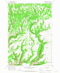 Bickleton NW 1965 topographic map thumbnail