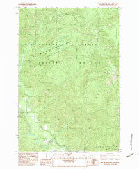 Big Huckleberry Mtn 1983 topographic map thumbnail