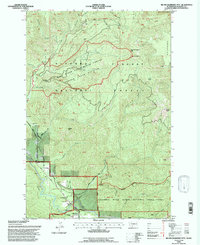 Big Huckleberry Mtn topographic map thumbnail