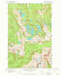 Big Snow Mtn 1965 topographic map thumbnail
