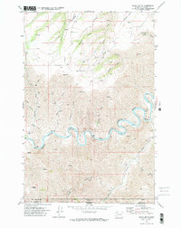 Black Butte 1971 topographic map thumbnail