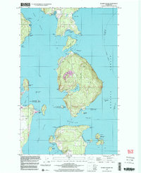 Blakely Island 1997 topographic map thumbnail