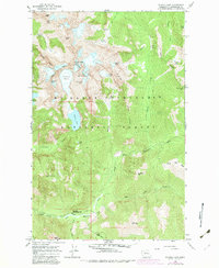 Blanca Lake 1965 topographic map thumbnail
