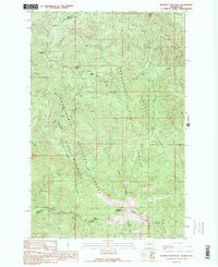 Blowout Mountain 1989 topographic map preview