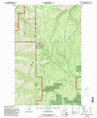 Bodie Mountain 1992 topographic map thumbnail