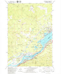 Bonneville Dam 1979 topographic map thumbnail