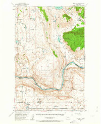 Boot Mtn 1950 topographic map thumbnail