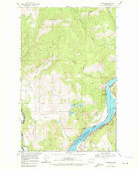 Bossburg 1969 topographic map thumbnail