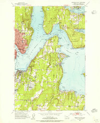 Bremerton East 1953 topographic map thumbnail