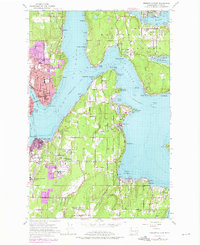 Bremerton East 1953 topographic map thumbnail