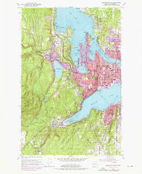Bremerton West 1953 topographic map thumbnail