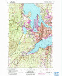 Bremerton West 1953 topographic map thumbnail
