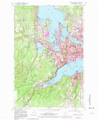 Bremerton West 1953 topographic map thumbnail