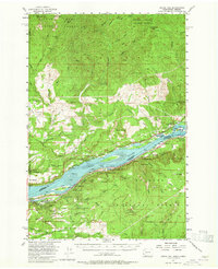 Bridal Veil 1954 topographic map thumbnail