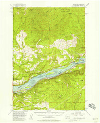 Bridal Veil 1954 topographic map thumbnail