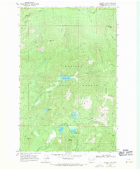 Browns Lake 1968 topographic map thumbnail