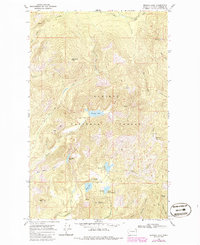 Browns Lake 1968 topographic map thumbnail