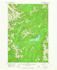 Bumping Lake 1962 topographic map thumbnail