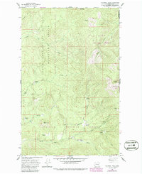 Calispell Peak 1964 topographic map thumbnail