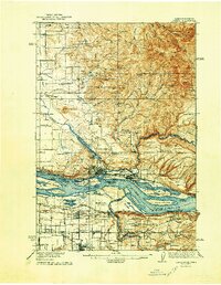 Camas 1941 topographic map preview