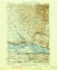 Camas 1942 topographic map preview
