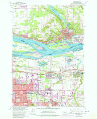 Camas 1961 topographic map preview