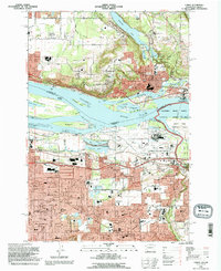 Camas 1993 topographic map thumbnail