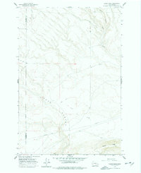 Canoe Ridge 1962 topographic map thumbnail