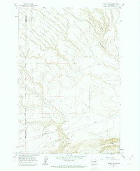 Canoe Ridge 1962 topographic map preview
