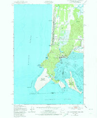 Cape Disappointment 1949 topographic map thumbnail