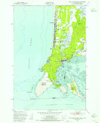 Cape Disappointment 1949 topographic map thumbnail