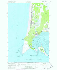 Cape Disappointment 1949 topographic map thumbnail