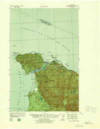 Cape Flattery 1938 topographic map thumbnail