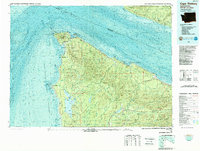 Cape Flattery 1986 topographic map thumbnail