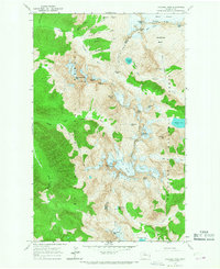 Cascade Pass 1963 topographic map thumbnail